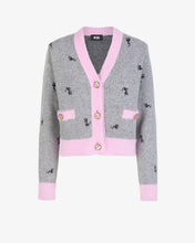 Load image into Gallery viewer, Gcds Kittho Cardigan | Women Knitwear Grey | GCDS®
