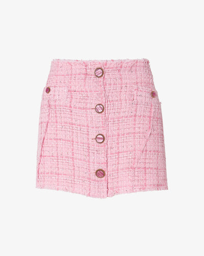 Tweed Mini Skirt | Women Mini & Long Skirts Pink | GCDS®