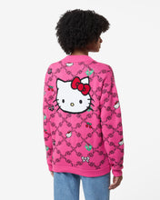 Load image into Gallery viewer, Hello Kitty Jacquard Cardigan : Women Knitwear Fuchsia | GCDS
