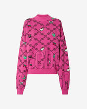 Load image into Gallery viewer, Hello Kitty Jacquard Sweater : Women Knitwear Fuchsia | GCDS
