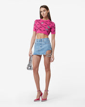 Load image into Gallery viewer, Hello Kitty Jacquard Top : Women Tops Fuchsia | GCDS
