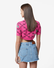 Load image into Gallery viewer, Hello Kitty Jacquard Top : Women Tops Fuchsia | GCDS
