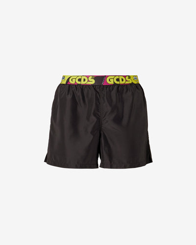 Spongebob Logo Swim Shorts : Men Swimwear Black | GCDS