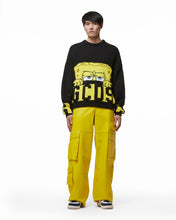 Load image into Gallery viewer, Spongebob Low Band Logo Sweater : Unisex Knitwear Black | GCDS

