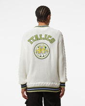 Load image into Gallery viewer, Spongebob Italico Knitted Cardigan : Men Knitwear Off White | GCDS

