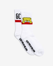 Load image into Gallery viewer, Spongebob Logo Socks : Unisex Socks White | GCDS
