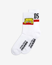Load image into Gallery viewer, Spongebob Logo Socks : Unisex Socks White | GCDS
