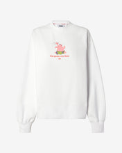 Load image into Gallery viewer, Spongebob Patrick Eat Pasta Crewneck : Women Hoodie White | GCDS
