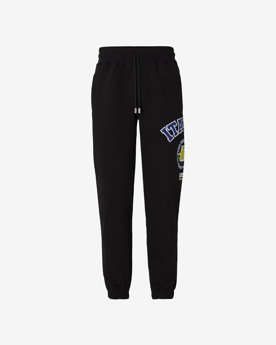 Spongebob Italico Print Basic Sweatpants : Men Trousers Black | GCDS