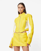 Load image into Gallery viewer, Spongebob Leather Jacket : Women Outerwear Yellow | GCDS
