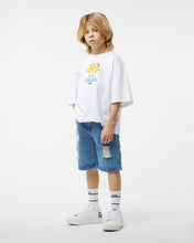Load image into Gallery viewer, Junior Spongebob Italico T-Shirt: Boy T-shirts White | GCDS

