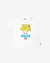 Load image into Gallery viewer, Baby Spongebob Italico T-Shirt: Boy T-shirts White | GCDS
