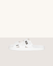 Load image into Gallery viewer, Rubber slider sandal: Unisex Shoes White | GCDS
