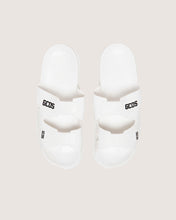 Load image into Gallery viewer, Rubber slider sandal: Unisex Shoes White | GCDS
