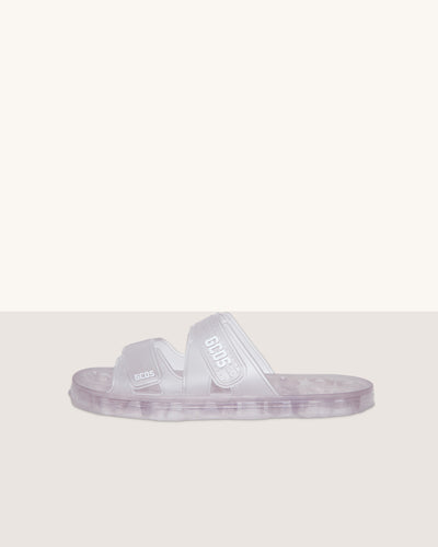 Rubber slider sandal: Unisex Shoes Transparent | GCDS