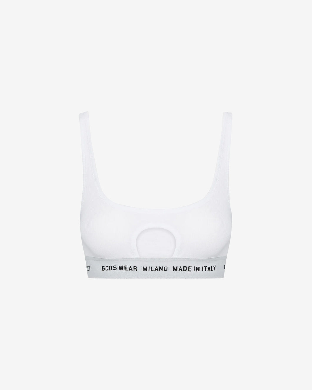 GCDS Wear oblò bra: Unisex Underwear White | GCDS