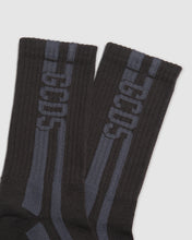 Load image into Gallery viewer, Overdyed roundy socks: Men Socks Black | GCDS
