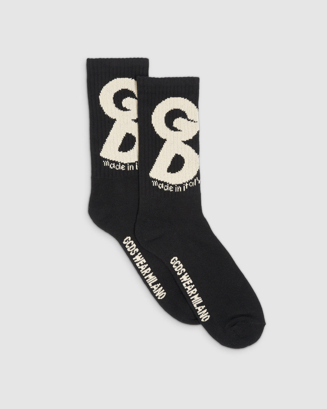 Andy logo socks: Men Socks Black | GCDS