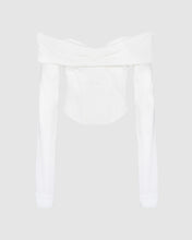 Load image into Gallery viewer, Longsleeves printed top: Women T-Shirts Dark White | GCDS
