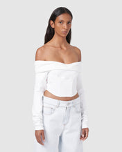 Load image into Gallery viewer, Longsleeves printed top: Women T-Shirts Dark White | GCDS
