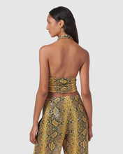 Load image into Gallery viewer, Sequin python top: Women Tops Yellow | GCDS
