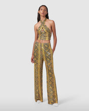 Load image into Gallery viewer, Sequin python pants: Women Trousers Yellow | GCDS

