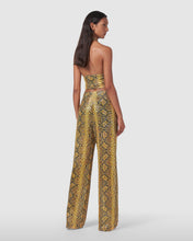 Load image into Gallery viewer, Sequin python pants: Women Trousers Yellow | GCDS
