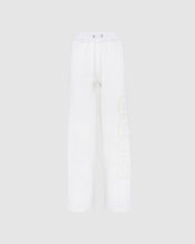 Load image into Gallery viewer, Embroidered GCDS logo sweatpants: Women Trousers Dark White | GCDS
