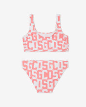 Load image into Gallery viewer, Junior Gcds Monogram Bikini: Girl Swimwear Pink | GCDS Spring/Summer 2023
