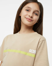 Load image into Gallery viewer, Junior Gcds Low Band Logo T-Shirt: Unisex T-shirts Beige | GCDS Spring/Summer 2023
