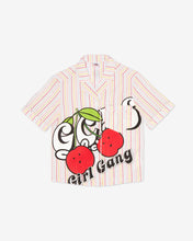 Load image into Gallery viewer, Junior Cherry Striped Cotton Shirt: Girl Shirts Pink | GCDS Spring/Summer 2023
