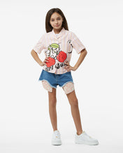 Load image into Gallery viewer, Junior Cherry Striped Cotton Shirt: Girl Shirts Pink | GCDS Spring/Summer 2023
