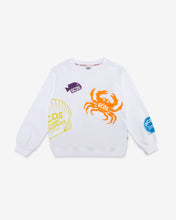 Load image into Gallery viewer, Junior Shell Crewneck: Boy Hoodies &amp; Sweatshirts White | GCDS Spring/Summer 2023
