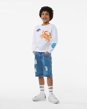Load image into Gallery viewer, Junior Shell Crewneck: Boy Hoodies &amp; Sweatshirts White | GCDS Spring/Summer 2023
