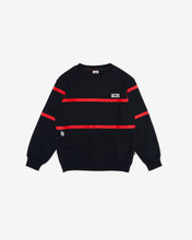 Load image into Gallery viewer, Junior Gcds Low Logo Band Crewneck: Boy Hoodies &amp; Sweatshirts Black | GCDS Spring/Summer 2023
