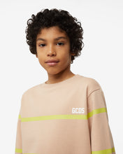 Load image into Gallery viewer, Junior Gcds Low Logo Band Crewneck: Unisex Hoodies &amp; Sweatshirts Beige | GCDS Spring/Summer 2023
