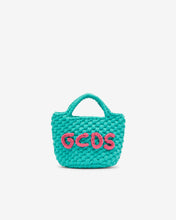 Carica l&#39;immagine nel visualizzatore di Gallery, Junior Gcds Mini Crochet Bag: Girl Bags Light Blue | GCDS Spring/Summer 2023
