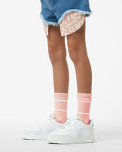 Load image into Gallery viewer, Junior Gcds Low Logo Band Socks: Unisex Socks Pink | GCDS Spring/Summer 2023

