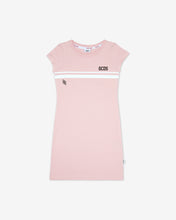 Load image into Gallery viewer, Junior Gcds Low Logo Band T-Shirt Dress: Girl Dresses Pink | GCDS Spring/Summer 2023
