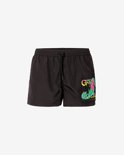 Surfing Wirdo Swim Shorts : Men Swimwear Black | GCDS Spring/Summer 2023