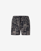 Load image into Gallery viewer, Checkboard Print Swim Shorts : Men Swimwear Black | GCDS Spring/Summer 2023

