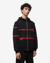 Load image into Gallery viewer, Gcds Low Logo Band Zip-Up Hoodie : Men Hoodie Black | GCDS Spring/Summer 2023

