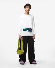 Load image into Gallery viewer, Checkboard Print Long Sleeves T-Shirt : Men T-shirts White | GCDS Spring/Summer 2023
