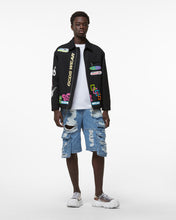 Carica l&#39;immagine nel visualizzatore di Gallery, Gcds Hentai Canvas Coach Jacket : Men Outerwear Black | GCDS Spring/Summer 2023
