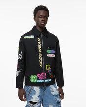 Carica l&#39;immagine nel visualizzatore di Gallery, Gcds Hentai Canvas Coach Jacket : Men Outerwear Black | GCDS Spring/Summer 2023
