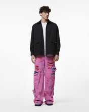 Load image into Gallery viewer, Bleached Ultracargo Denim Trousers : Men Trousers Fuchsia | GCDS Spring/Summer 2023
