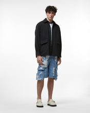 Load image into Gallery viewer, Ripped Ultracargo Denim Bermuda : Men Trousers New Light Blue | GCDS Spring/Summer 2023
