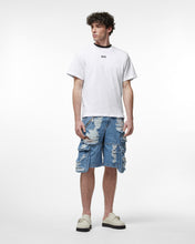 Load image into Gallery viewer, Ripped Ultracargo Denim Bermuda : Men Trousers New Light Blue | GCDS Spring/Summer 2023
