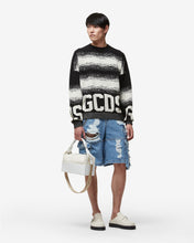 Load image into Gallery viewer, Gcds Cotton Low Band Degradé Sweater : Men Knitwear Black | GCDS Spring/Summer 2023
