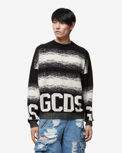 Load image into Gallery viewer, Gcds Cotton Low Band Degradé Sweater : Men Knitwear Black | GCDS Spring/Summer 2023
